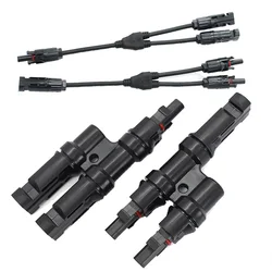 IP67 TUV approuvé 2 à 1 connecteur PV solaire Type T connecteur mâle à femelle solaire 100% PP0 parallèle bricolage Kits solaires système