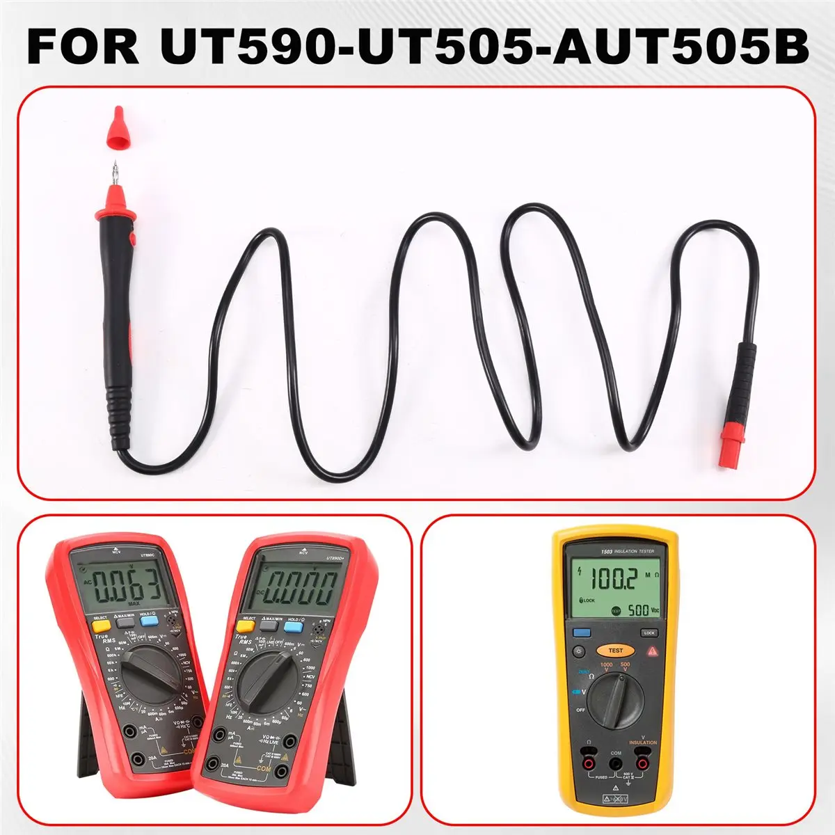 High Performance Insulation Test Probe for / Megohmmeter Insulation Resistance Tester Multimeter