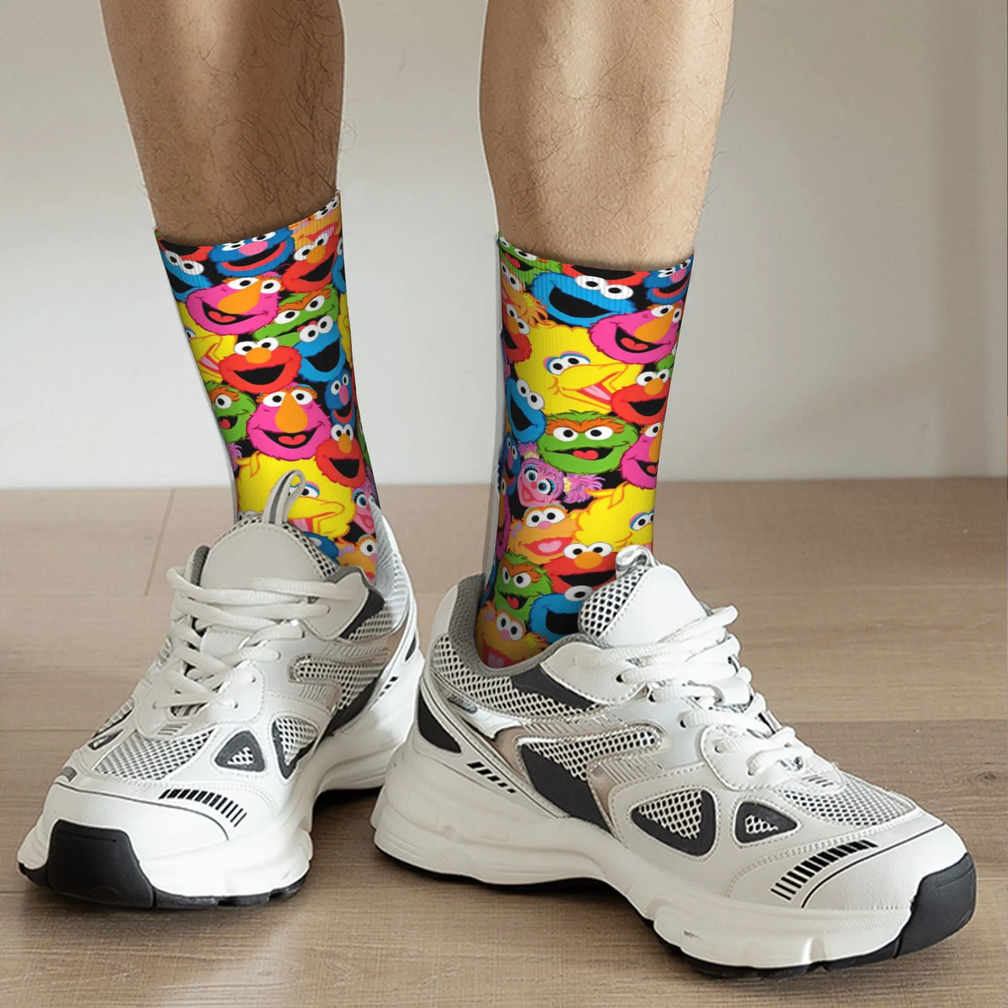 Winter Warm Funny Women Men Sesames Streets Cartoon Comedy Socks Non-slip Skateboard Socks, - view 4
