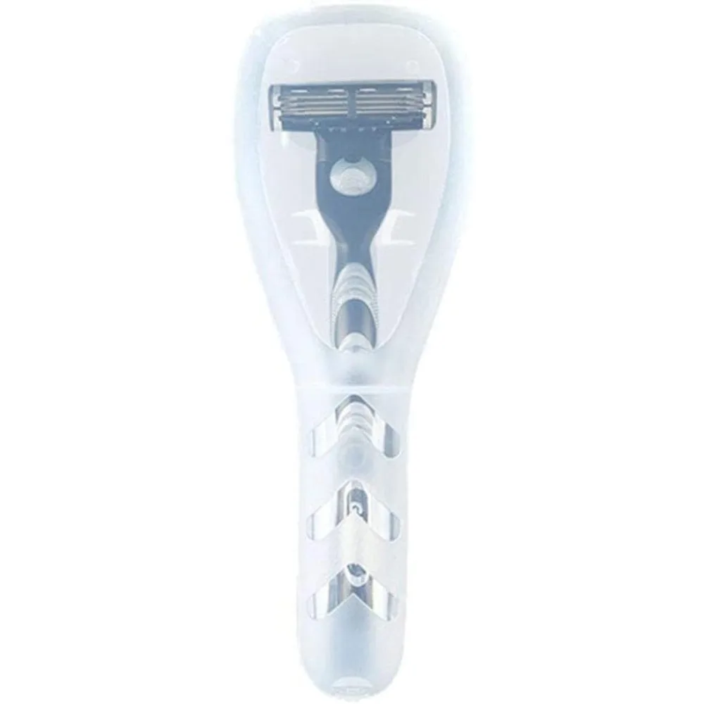 Transparent Portable Travel Razor Protector Case, Plastic Storage Box for Manual/Electric Shavers, Men's Shaver Accessories