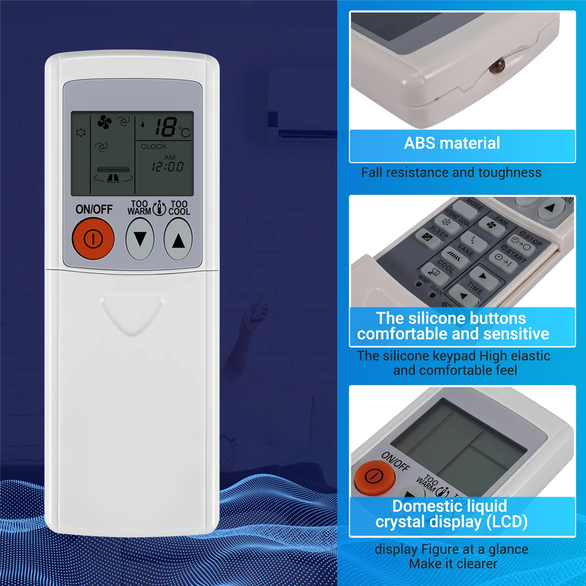 FFYY-Прочный пульт дистанционного управления KD06ES для кондиционера Mitsubishi KM09A KM09D KM09E