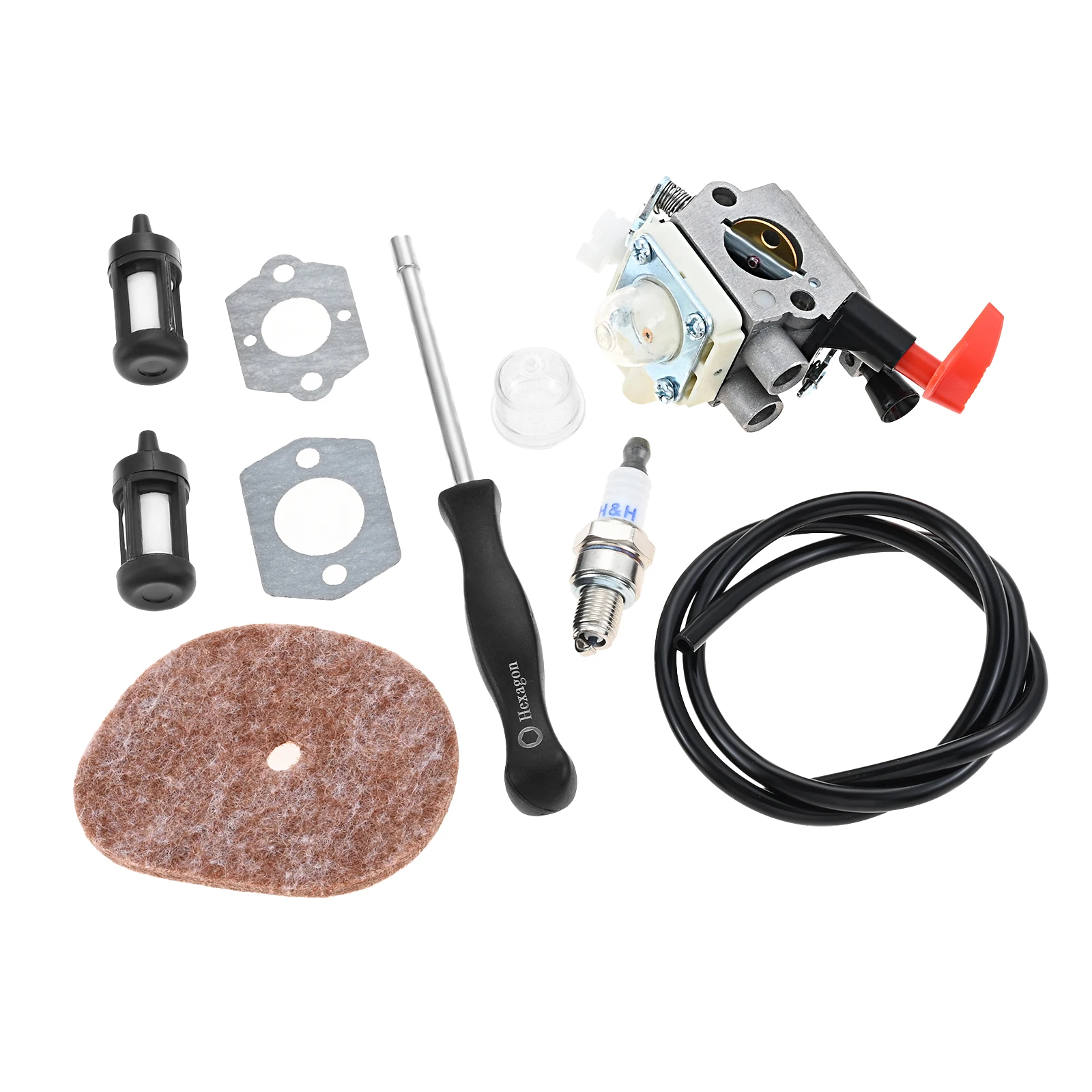 

1Set 4144 120 0608 Hipa FS56RC Carburetor Set Stihl FS 56 RC FS70R FS56 KM56RC KN56 KM56C Trimmer Brushcutter Replace C1M-S267A