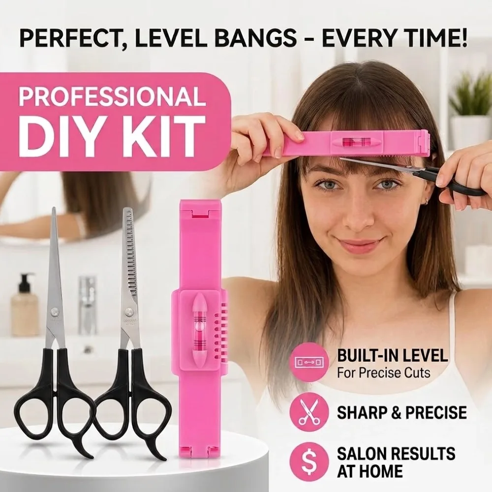 Professional Hairdressing Scissor Hair Thinning Scissors Hair Straight Scissors Broken Hair Tooth Scissors with Leveling Ruler