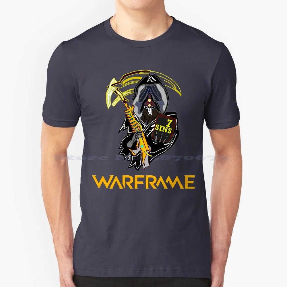 Warframe T Shirt 100% Cotton Tee Warframe Heart Of Deimos Dark Sector Play Free Tenno Lunaro Empyrean Lotus Sentient Lua The