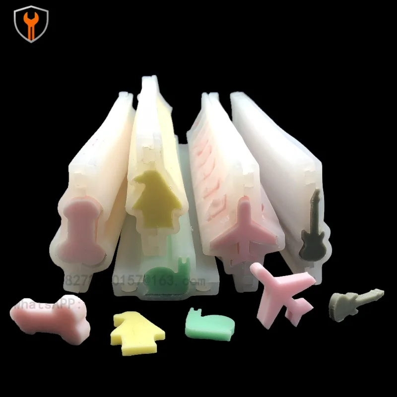 Silicone mousse tube mold music note violin tower water drop apple grass plum grape pineapple sandwich soap mold cake mold