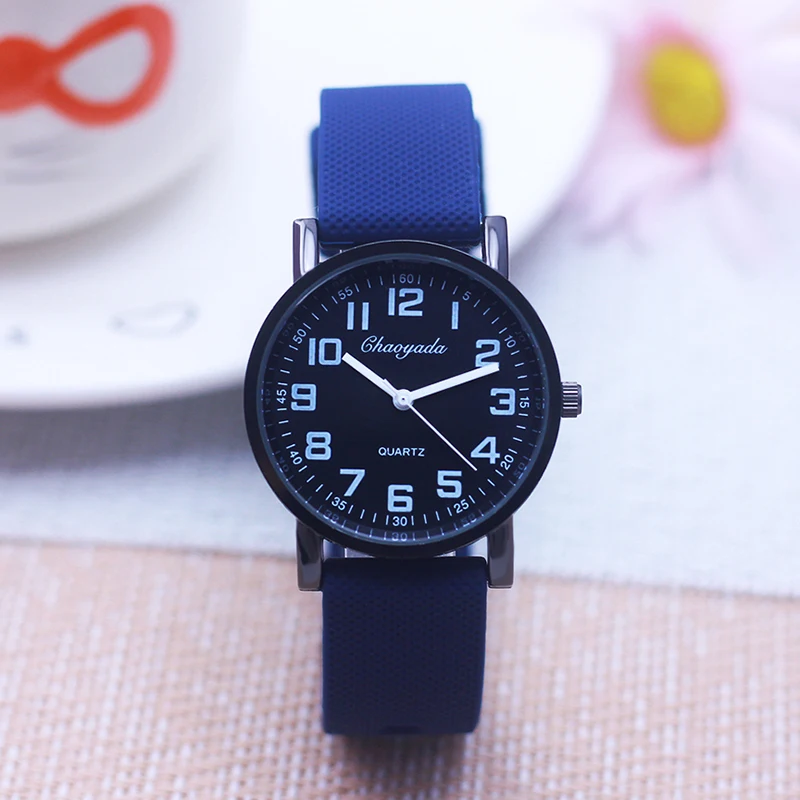 children boys simple fashion sprots quartz watches soft silicone strap students kids women men digital waterproof gifts watches