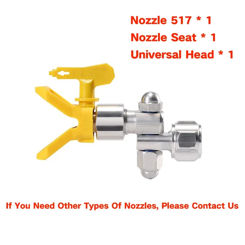 High Pressure Airless Sprayer Universal Joint Paint Spray Gun Elbow Turn Nozzle Holder Interface Accessories