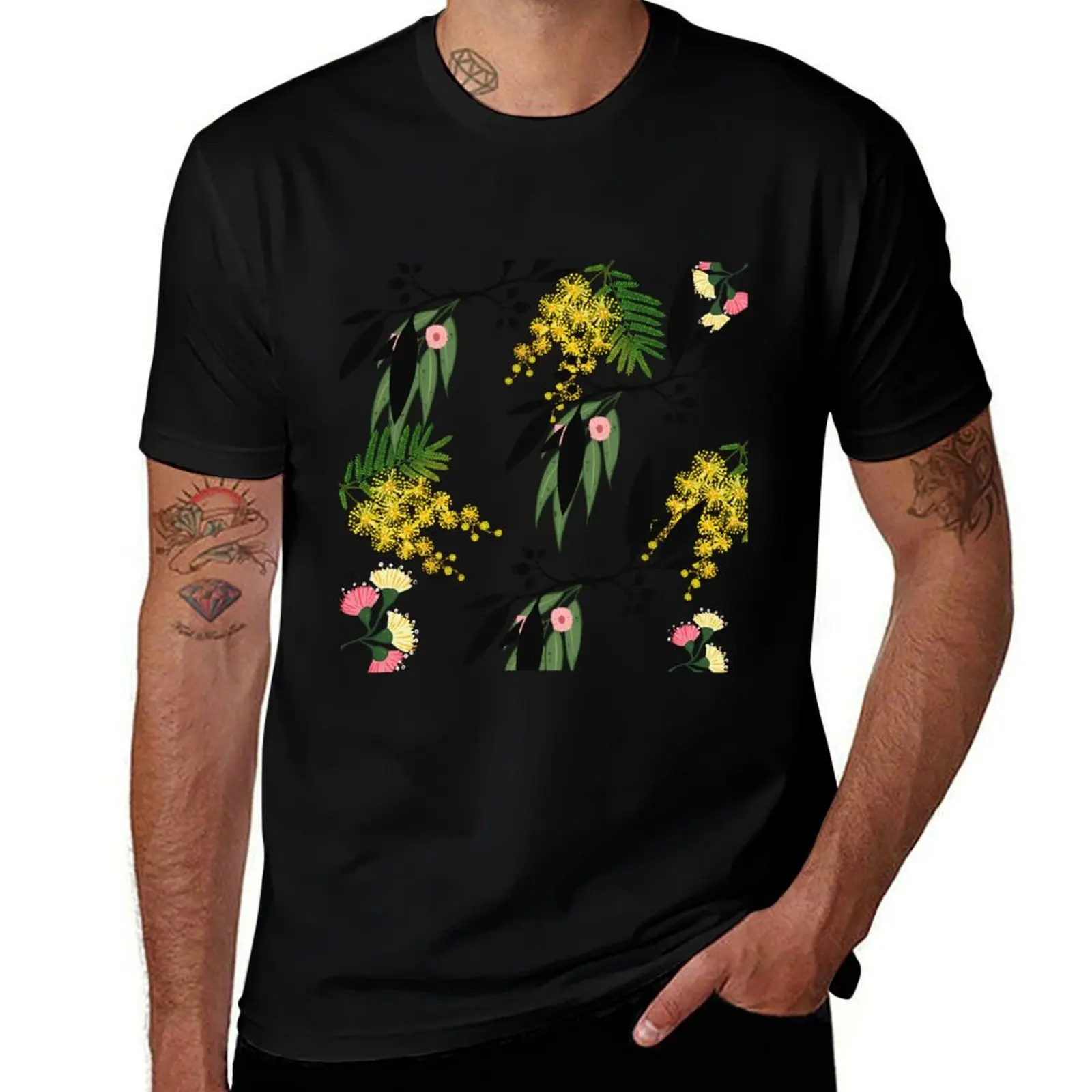 Wattle and Gum T-Shirt Plus Size Summer Short Sleeve T-Shirt