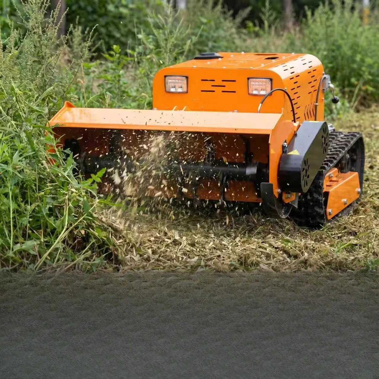 -For Crawler Remote Control Mower 25HP Dual Cylinder Petrol Engine Motor Remote Monitoring Efficient Weeding Machine for Farm*