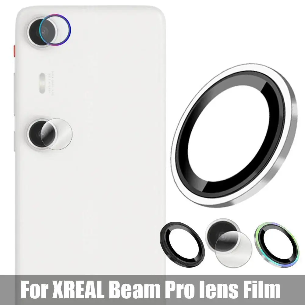 For Xreal Beam Pro Phone Lens Film Metal Frame Camera Tempered Lens Anti-reflection Protector Film Glass L9l5