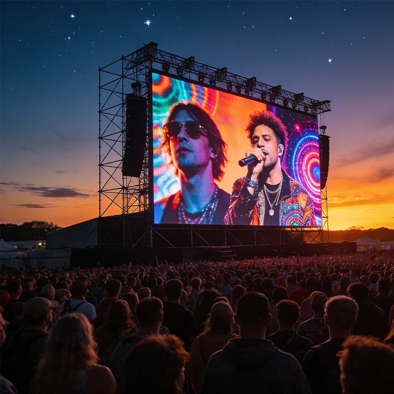 P2.976 Outdoor 2.5x2m 50x100cm Portable Led Screen Rental Led Display Outdoor Led Stage Screen For Church