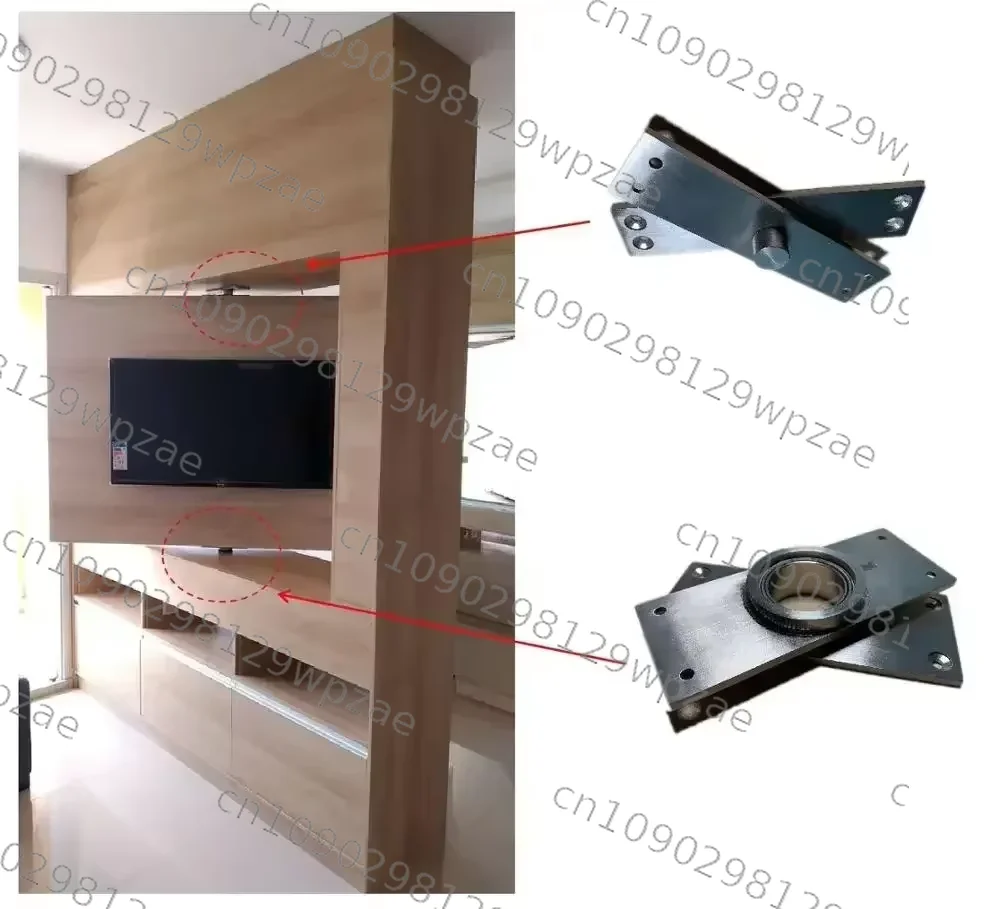 Contemporary Corner TV Bracket for Living Rooms: 360-Degree Swivel Stand Compatible with LCD/LED Televisions