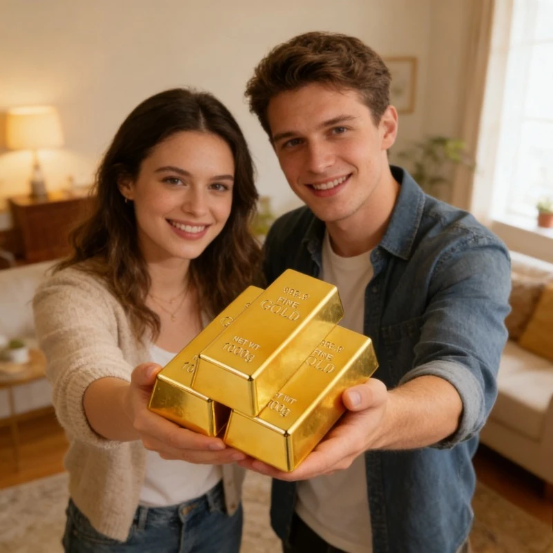 1/2/3pcs Hollow Gold Bricks and Gold Bars Props and Ornaments Gold Brick Decorations Photography Props Fake Gold Bars