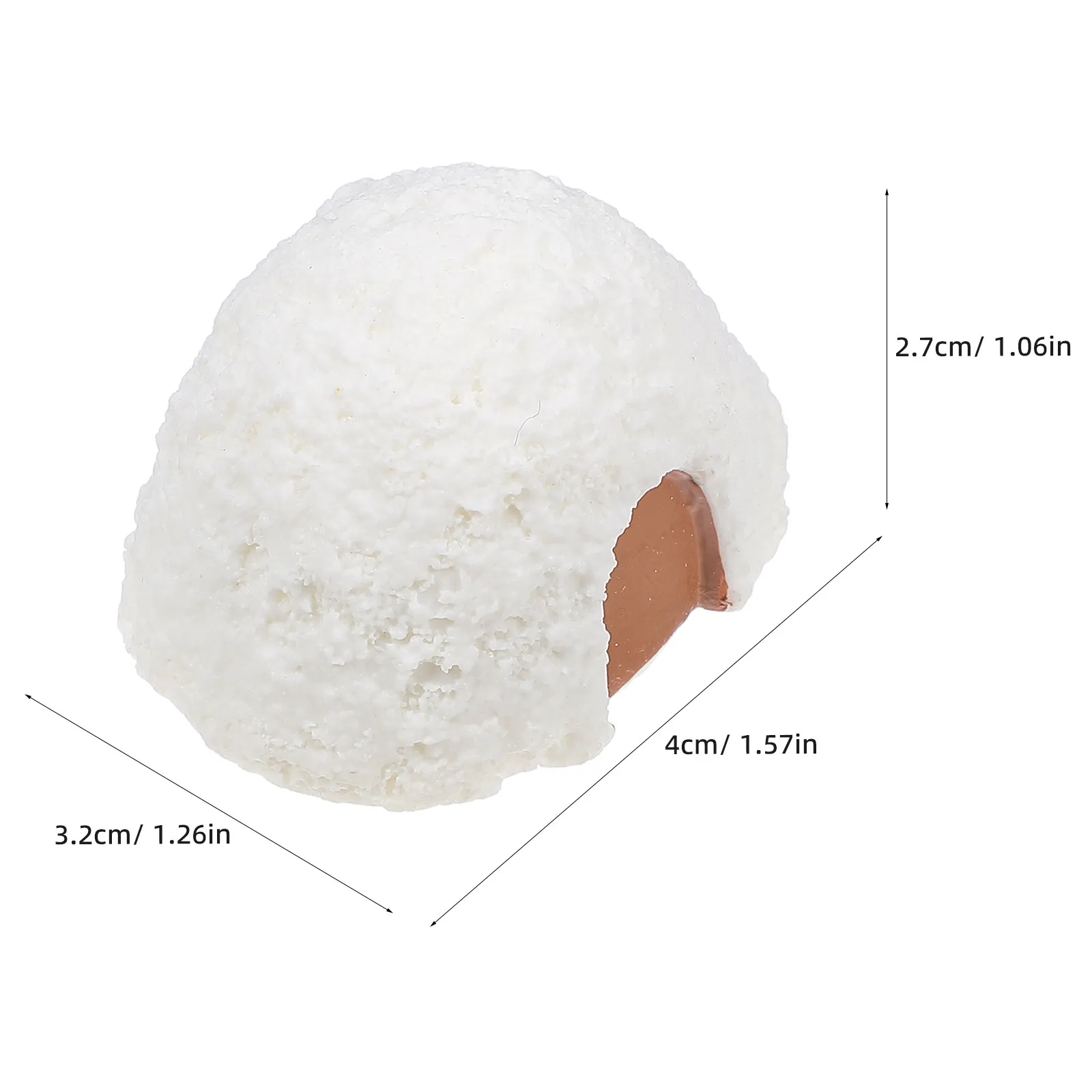 4Pcs Mini Resin Snow House Ornaments for Micro Landscape Terrarium Bonsai Succulent Bottle Decoration Ice House Decor