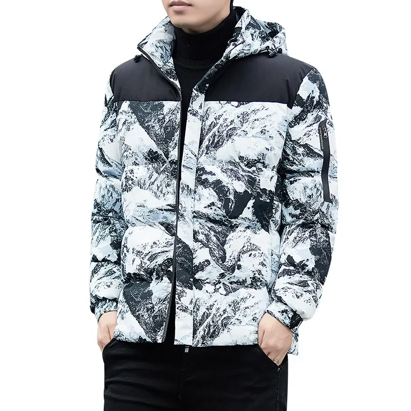 TPJB giacca invernale calda con cappuccio da uomo Streetwear Fashion Parka uomo giacca a vento spessa colletto alla coreana cappotto invernale per donna uomo Parka