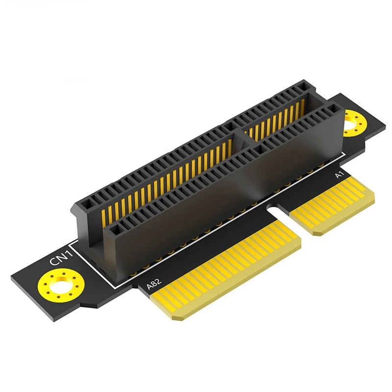 Top-PCI-E 4X 3.0 90 Degree Reverse Male To Female Riser Card For 1U Server (Installation Direction Towards CPU)