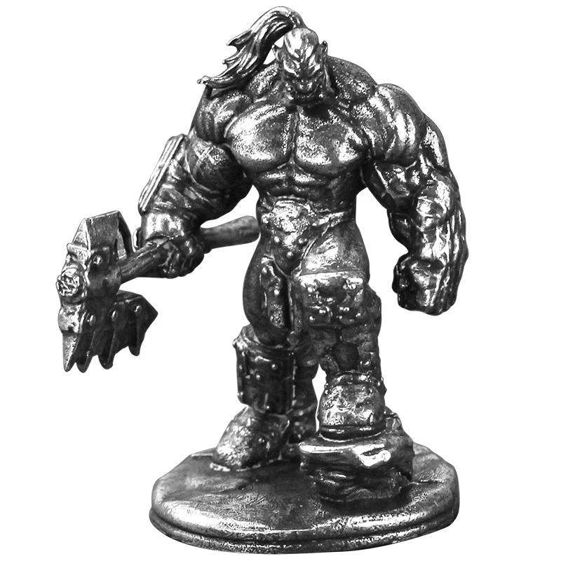 Gotowy produkt Metal Orc Horde Wojownik Model żołnierza Figurki do gry planszowej Wnętrze samochodu Mini ozdoba Akcesoria