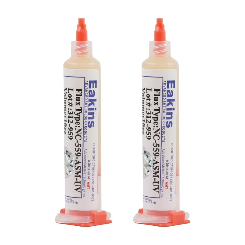 

Eakins 2pcs/lot 10cc NC-559-ASM-UV Welding Flux Solder Paste For BGA Solder Station Soldering Rework