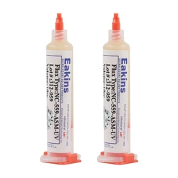 Eakins-Welding Flux Solder Paste, NC-559-ASM-UV, Estação de solda BGA, retrabalho de solda, 10cc, 2pcs por lote