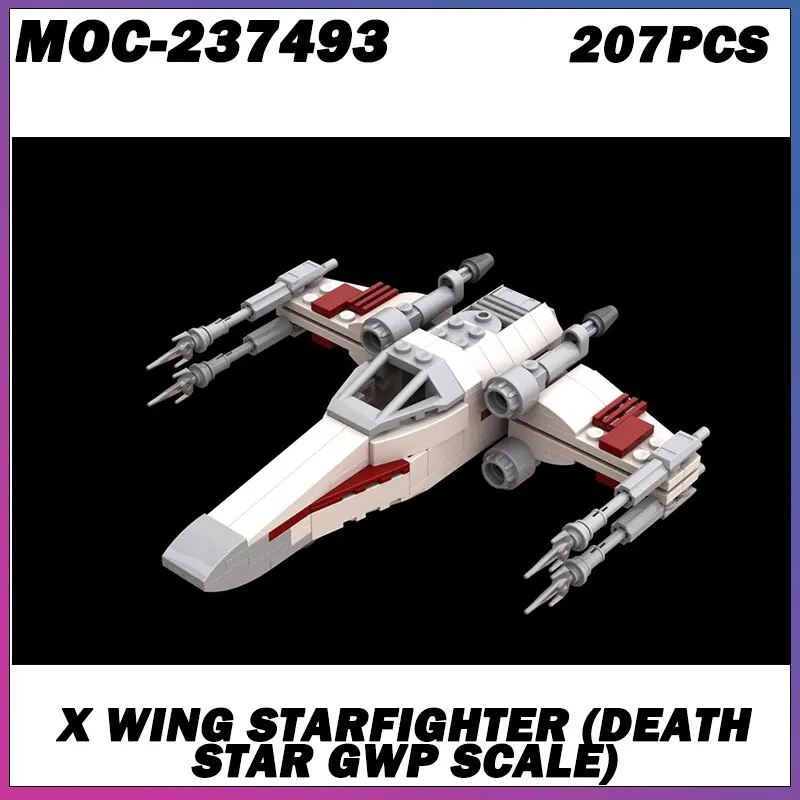 

Строительный блок MOC, серия «Космические войны», белый космический корабль, креативная модель кирпича, образовательная игрушка, подарки на день рождения для взрослых, MOC-237493, 207 шт.