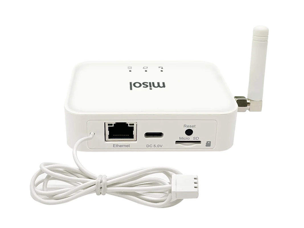 Misol GW3000 Ethernet and Wi-Fi Gateway With Data Storage with Enhanced  Antennafor Weather Station