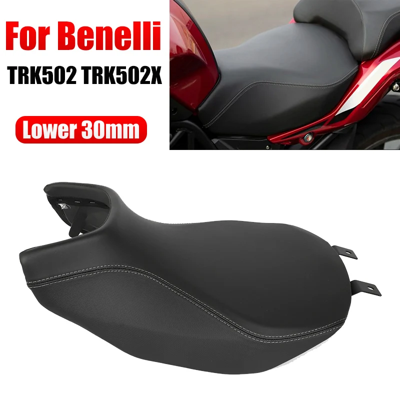 For Benelli TRK502 TRK 502 Modified Vintage Hump Seat Cushion Lower 30mm Retro Seat Saddle Pad TRK502X Motorcycle Accessories