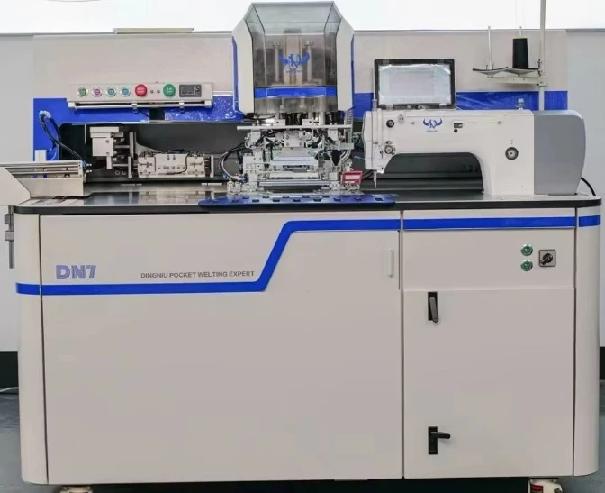 New DN7 Industrial Automatic Bag Opening & Sewing Machine for Ironing Jeans & Casual Pants for Cotton Clothes Apparel