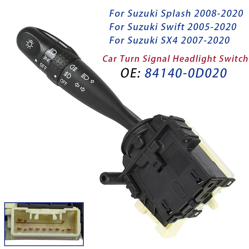 Car Turn Signal Headlight Switch for Suzuki Splash Opel Agila 2008-2020 Suzuki Swift 2005-2020 Suzuki SX4 2007-2020 84140-0D020