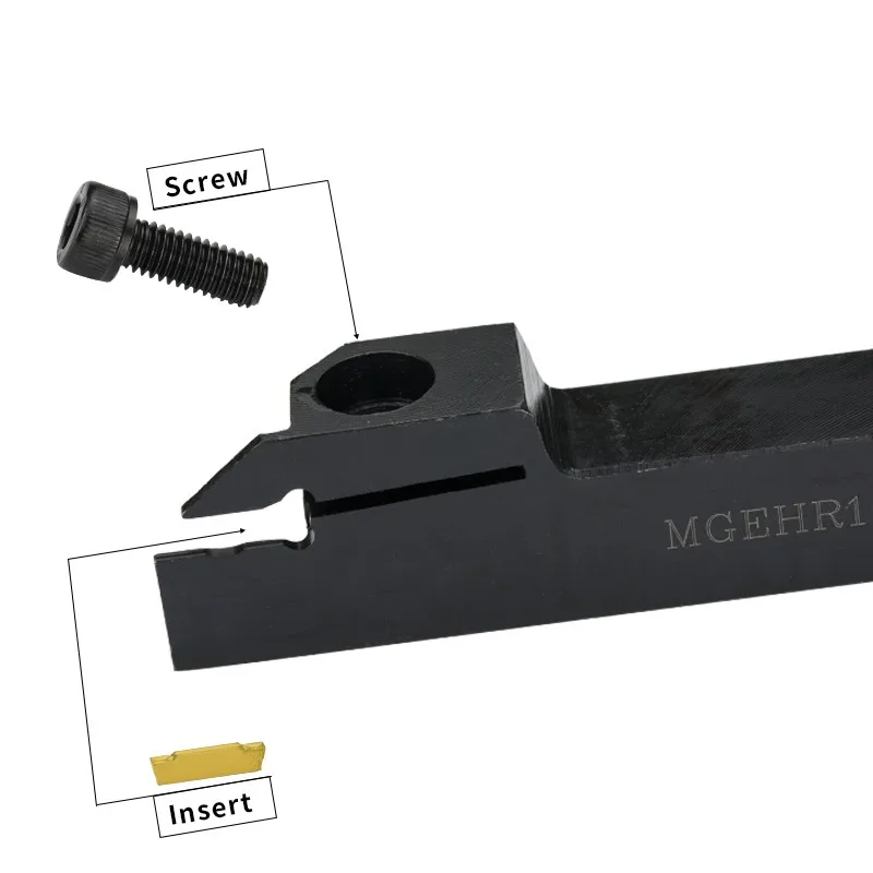 

MGMN150-G NC3020 Insert Cutting Insert Cut-off Blade Efficient Turning with MGEHR1616 15 Tool Holder +10PCS MGMN150 G Inserts