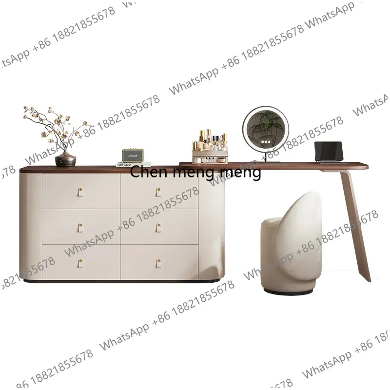 Design Vanity Dressing Table Mirror Nordic Storage Drawer Dresser Wood Chair Multifonctional Comoda Pra Quarto Bedroom Furniture