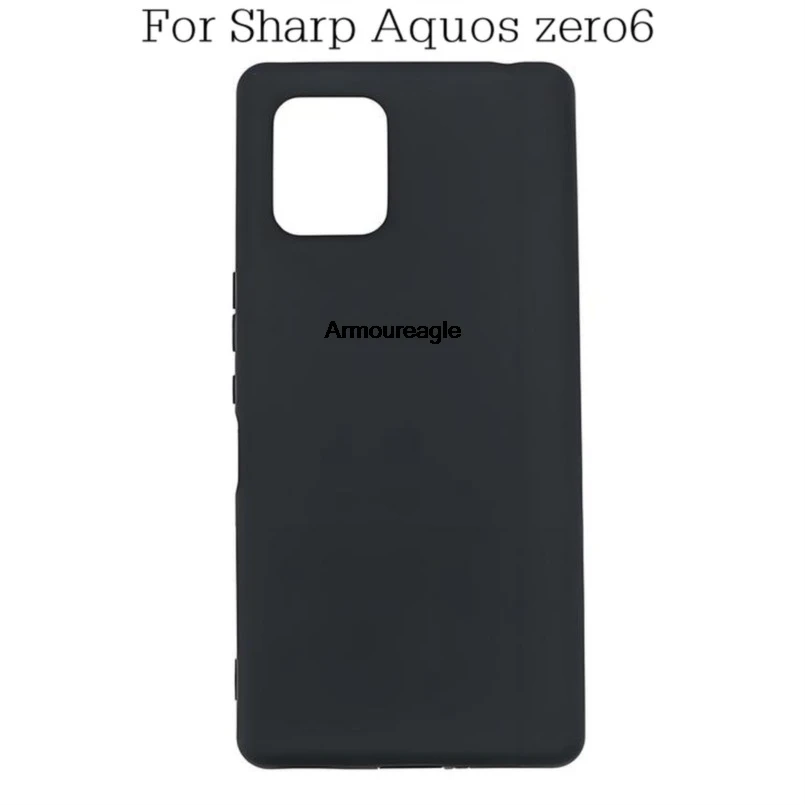 

Black Matte Soft Phone Case Cover For Sharp Aquos zero6 TPU Shell Shield Guard Coque Protector