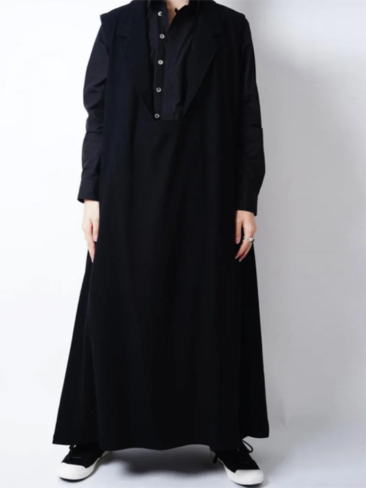 

Men's Woolen Coat New Autumn/Winter Korean Fashion Runway Fashion Trend Mix Sleeveless Plus Size Coat