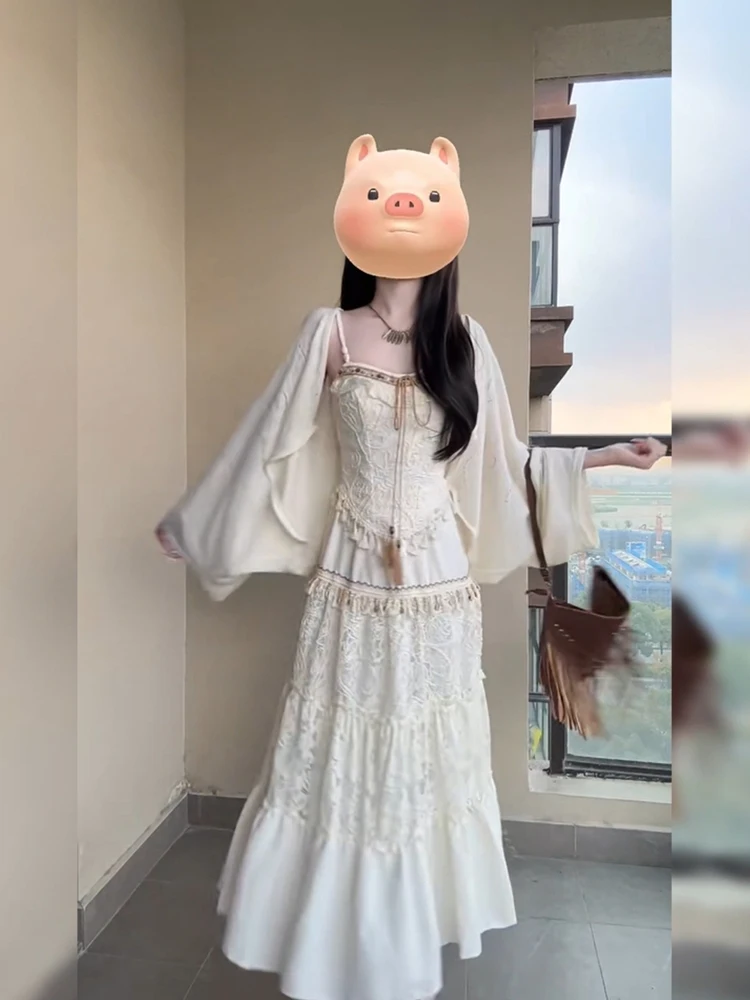 n Sle – ensemble t-shirt amincissant pour femmes, Cardigan ouvert et lourd, sangle f, jupe Faionable, Collection automne