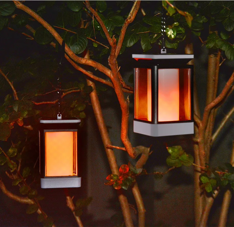 Neue Design Led Flamme Solar Garten Lichter Im Freien Wasserdichte Led Decor Solar Led Rasen Poller Lichter