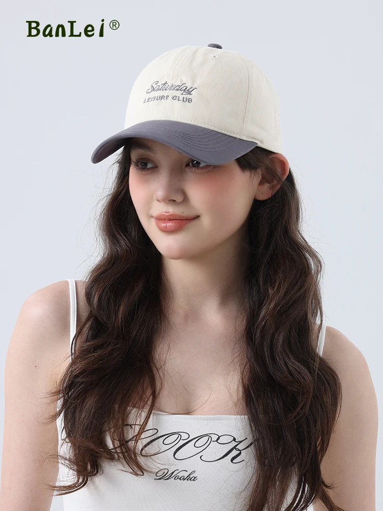 

2025 new baseball cap summer soft top color matching fashion summer sun protection shade cap