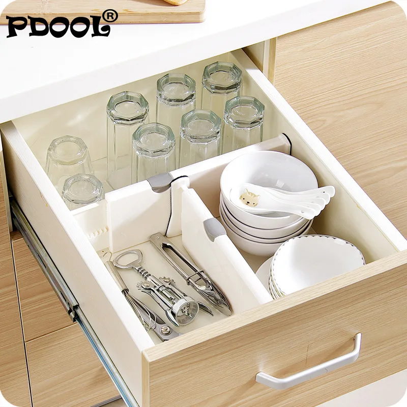 Adjustable Drawer Dividers for Closet Organization, Expandable Sock Organizer