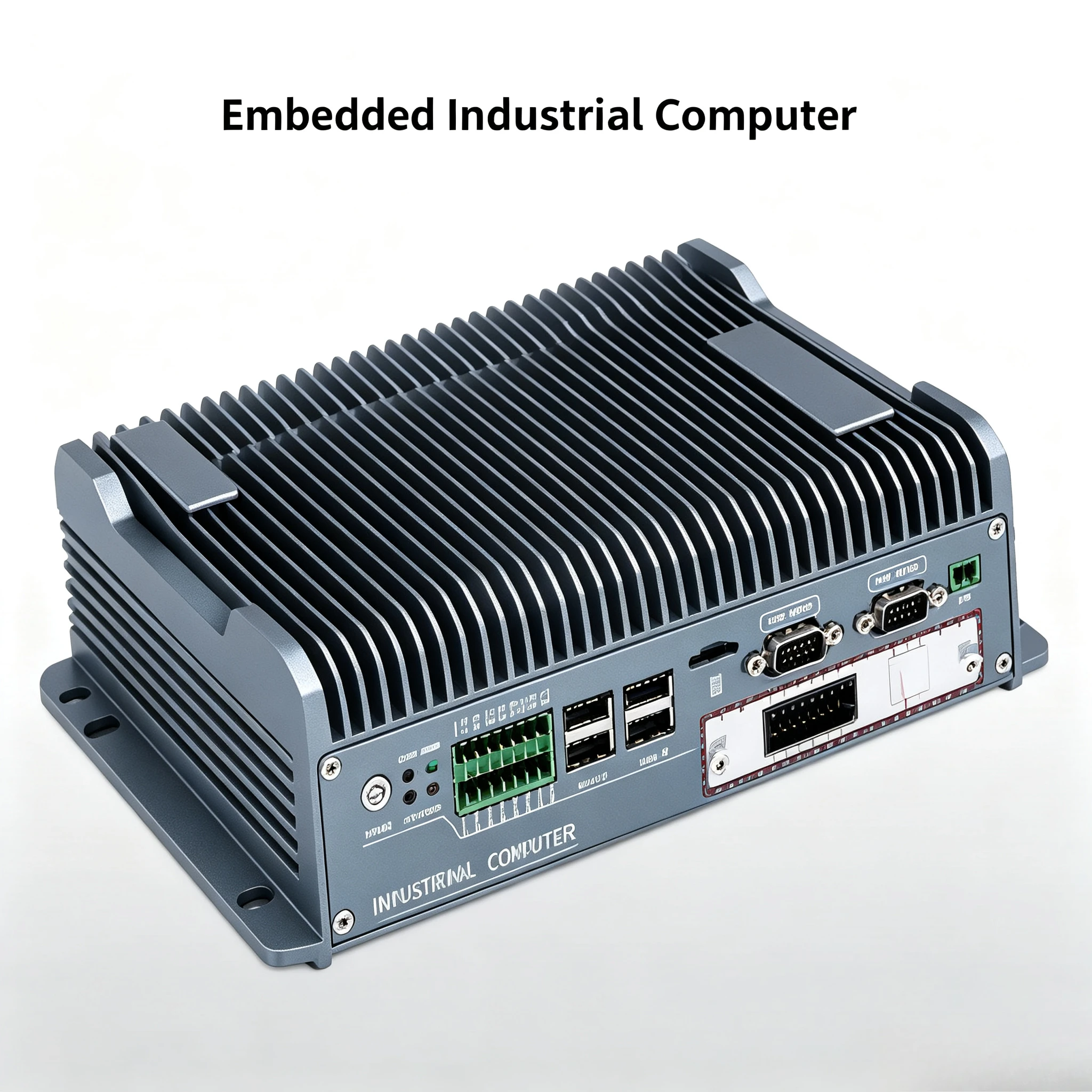 Fanless Embedded Industrial PC, Multi Gigabit Ethernet Ports & Multiple Serial Ports, Expandable Mini Industrial Control Host