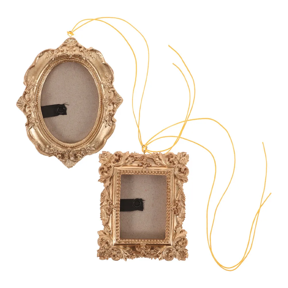 Home Decor Photo Frame Wall Hanging naments Creative Install Vintage Picture Display Christmas Tree Rustic Furniture