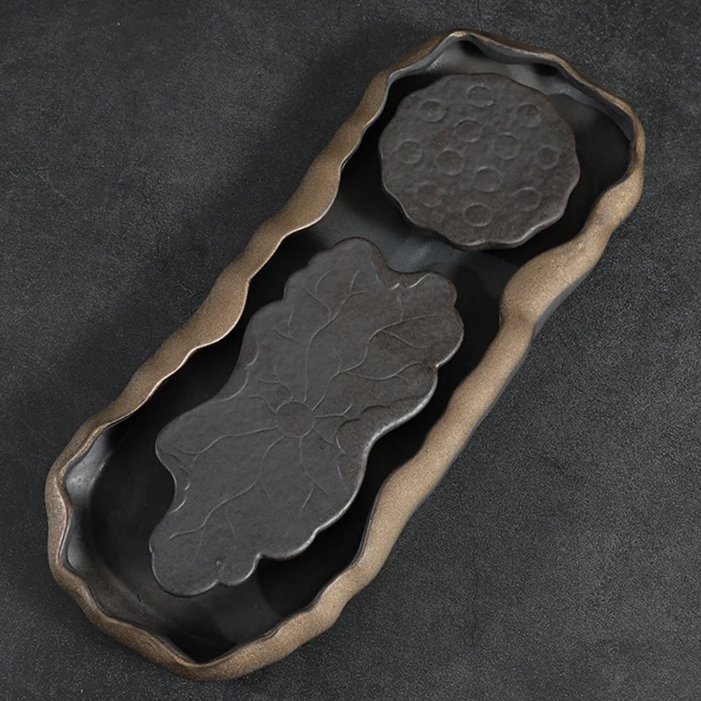 

1Pcs Lotus Teapot Holder Ceramic Tea Mat Kung Fu Tea Ceremony Tray Vivid Decoration Comfortable Lotus Teapot Holder