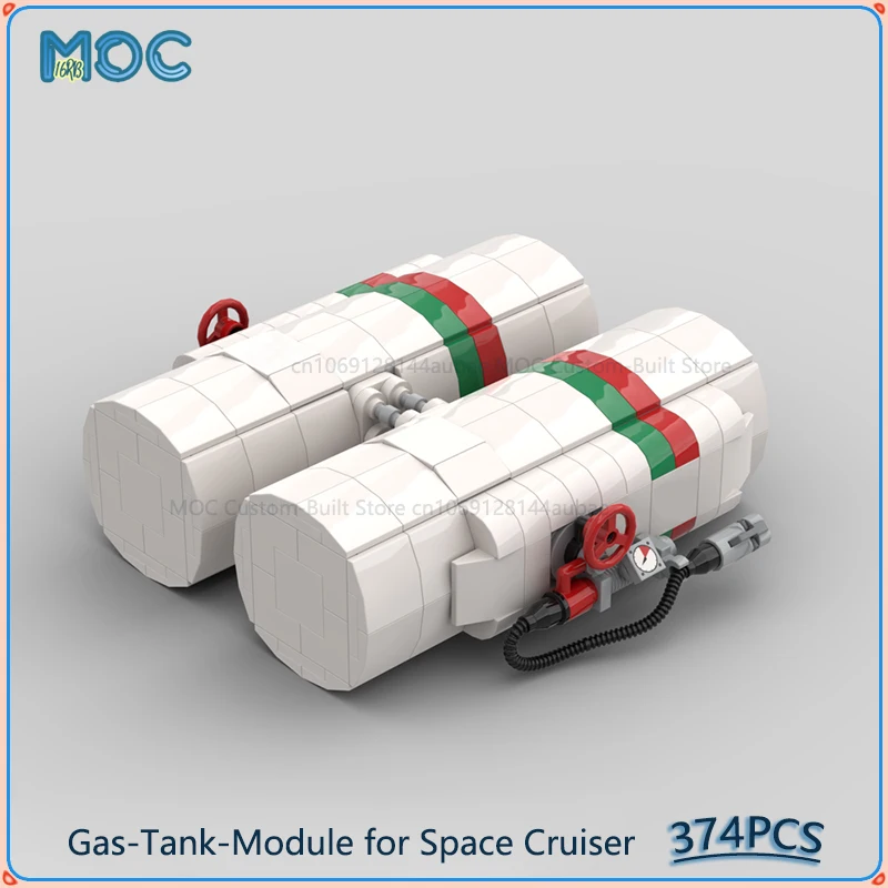 

﻿ Модуль газового бака для космического крейсера MOC, коллекция строительных блоков, дисплей, сделай сам, сборные кирпичи, креативные рождественские игрушки, подарки, 374 шт.