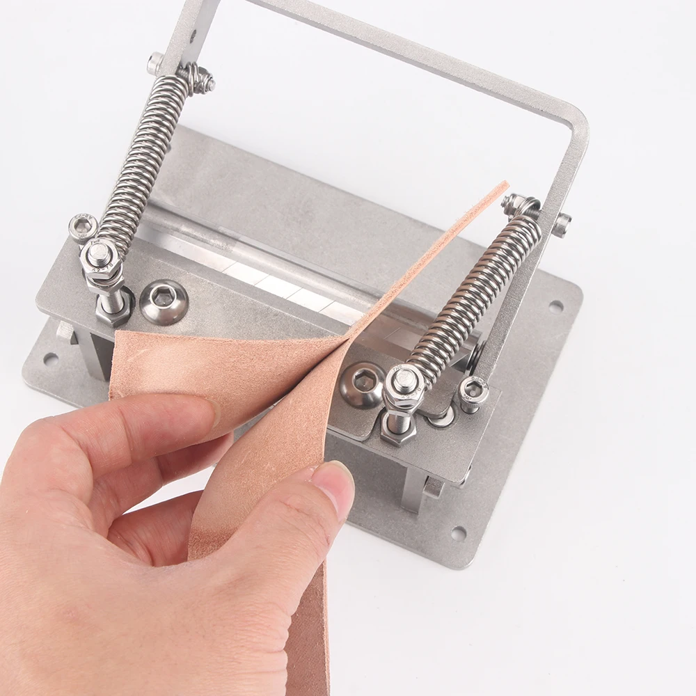 1Set DIY Plant Tanning Leather Peeling & Thinning Machine, Rolling Bearing Manual Leather Splitter Skiver Paring Peeling Machine