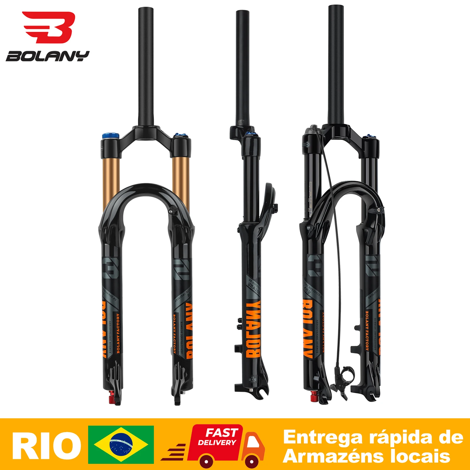Navio do brasil bolany 29 polegadas garfo de bicicleta suspensão de óleo ar 9x100mm tubo reto garfo de bicicleta ajuste de rebote 120mm viagem Navio do brasil bolany 29 polegadas garfo de bicicleta suspensão de óleo ar 9x100mm tubo reto garfo de bicicleta ajuste de rebote 120mm viagem