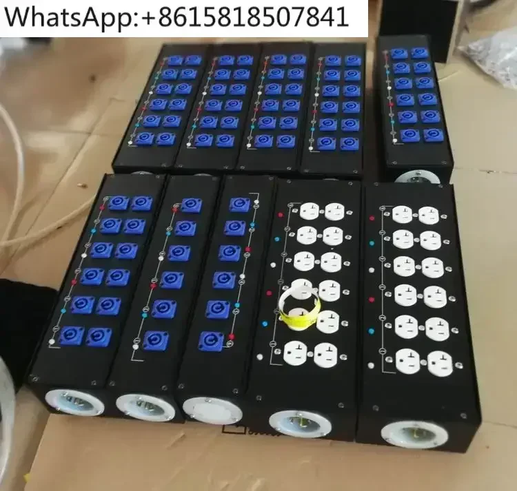 6 Way powerCON power split box for sound system