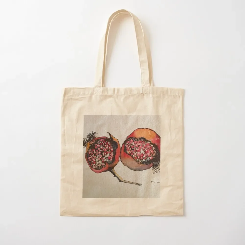 

Pomegranate. Pen and wash. Tote Bag shopping bags foldable eco pack