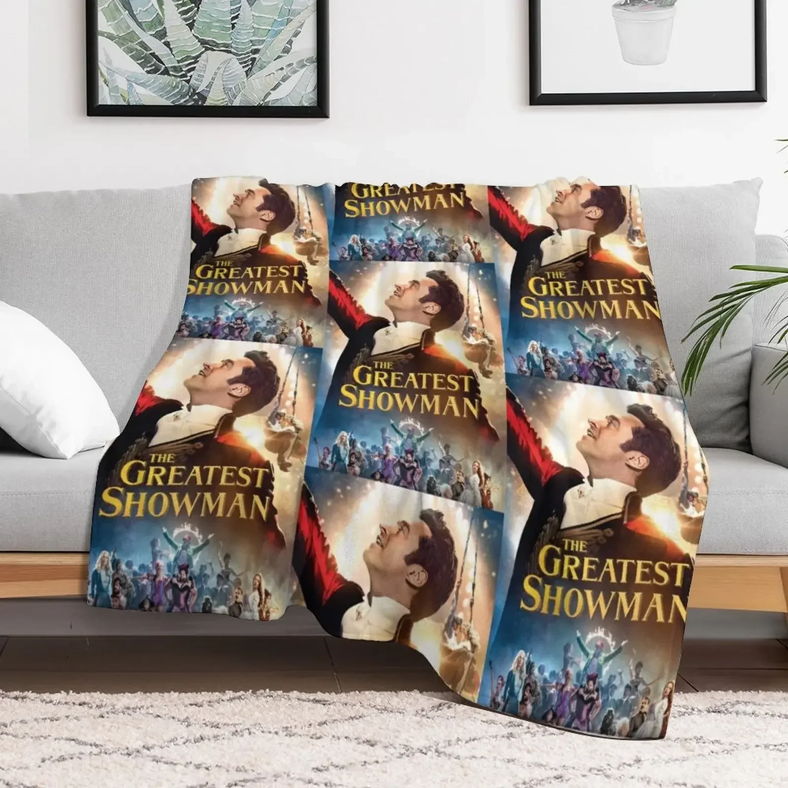 hugh the greatest showman jackman tour 2020 duaempat Unisex T-Shirt Front Throw Blanket Bed covers Plaid Blankets