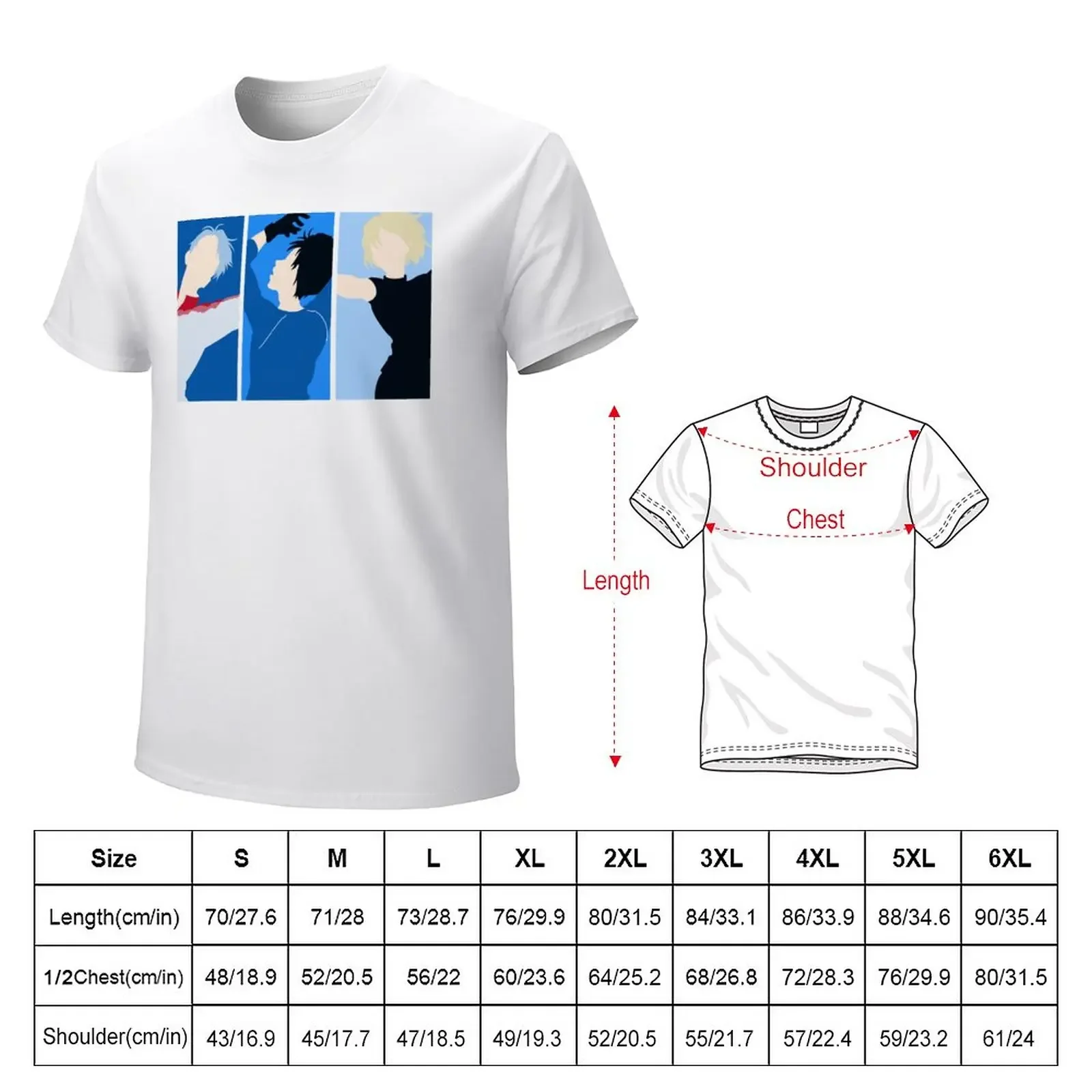 Victor, Yuri, Yurio T-Shirt korean fashion boys whites mens t shirts casual stylish