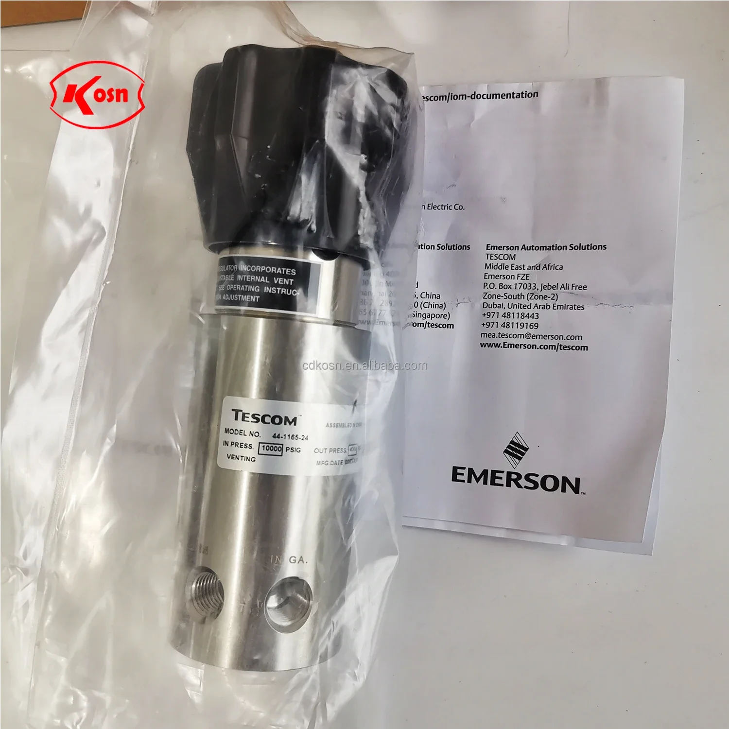 

Original brand Tescom 44-1165-24 High Precision filter pressure reducing regulator valve Emerson 44-1100 series