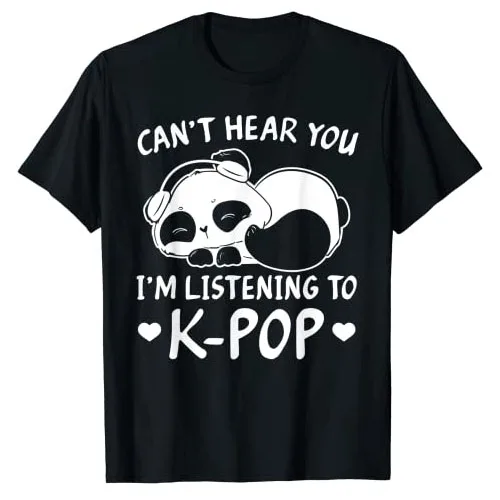 

Забавная Футболка K-pop с надписью «I'm Listening To Kpop»