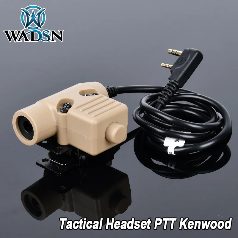 WADSN Tactical U94 PTT For Original Military Motorola Headset Earmor Comtact Headphone Baofeng Earphone Accessories