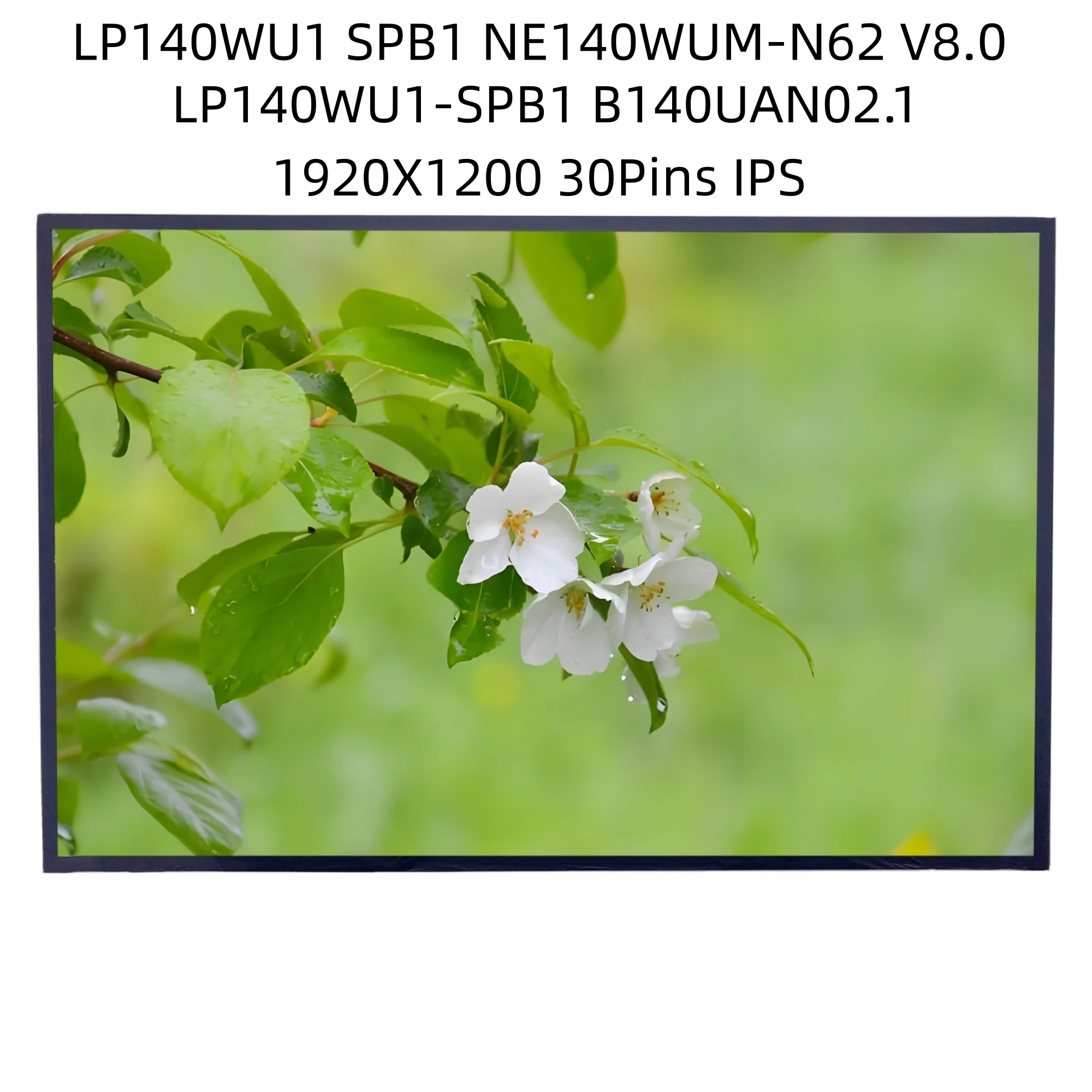 LP140WU1 SPB1 fit NE140WUM-N62 V8.0 LP140WU1-SPB1 B140UAN02.1 NEW 14